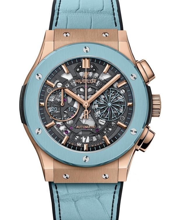 AAA Replica Hublot Classic Fusion Chronograph Mykonos Watch 525.OL.0189.LR.MYO19